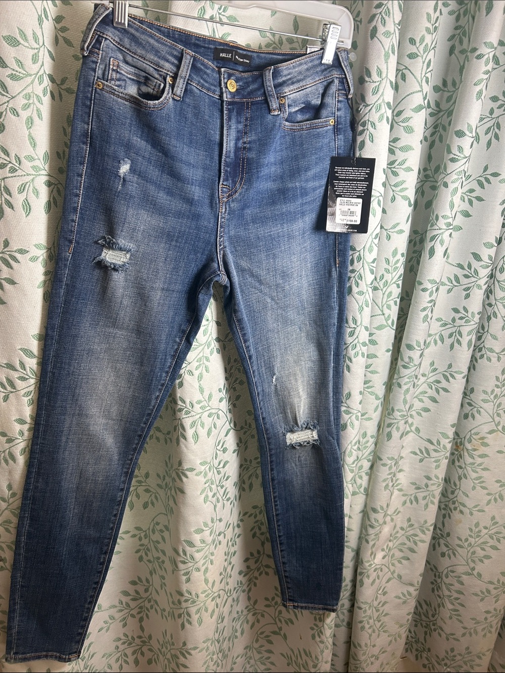 True Religion Medium Blue Distressed Skinny Jeans